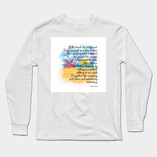 Summer Beach Starfish ( Seastar ) Long Sleeve T-Shirt